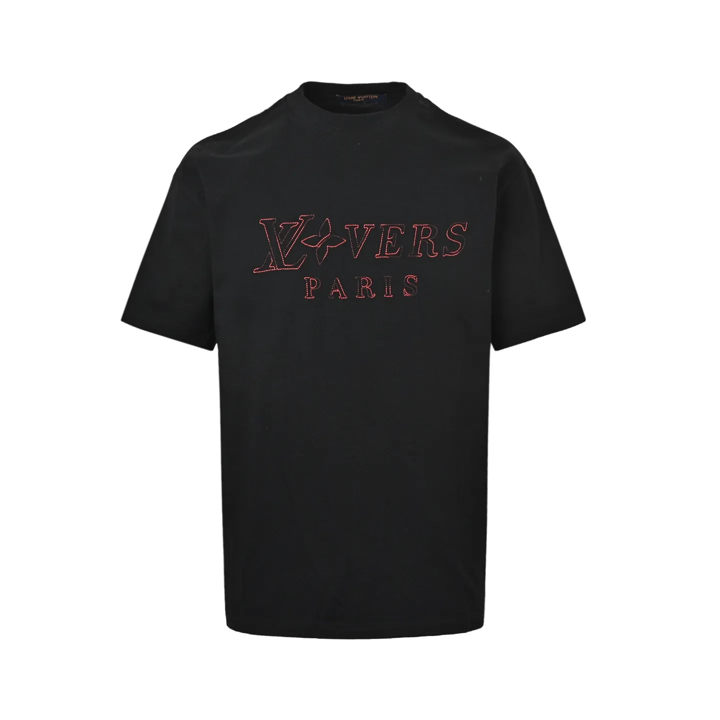 Louis Vuitton/Louis Vuitton colorful logo embroidered short sleeves